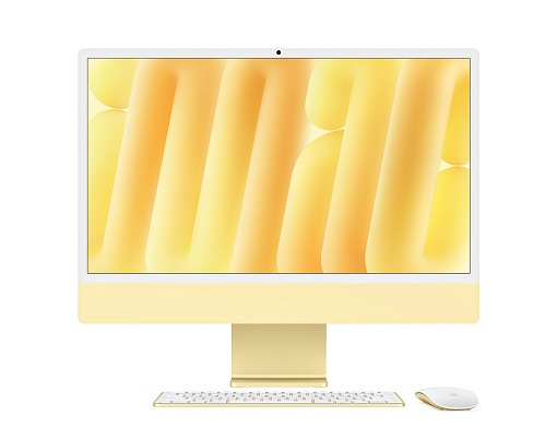Apple iMac 24 M4 (8C CPU/8C GPU), 16 Гб, 256 Гб SSD, желтый, MWUD3