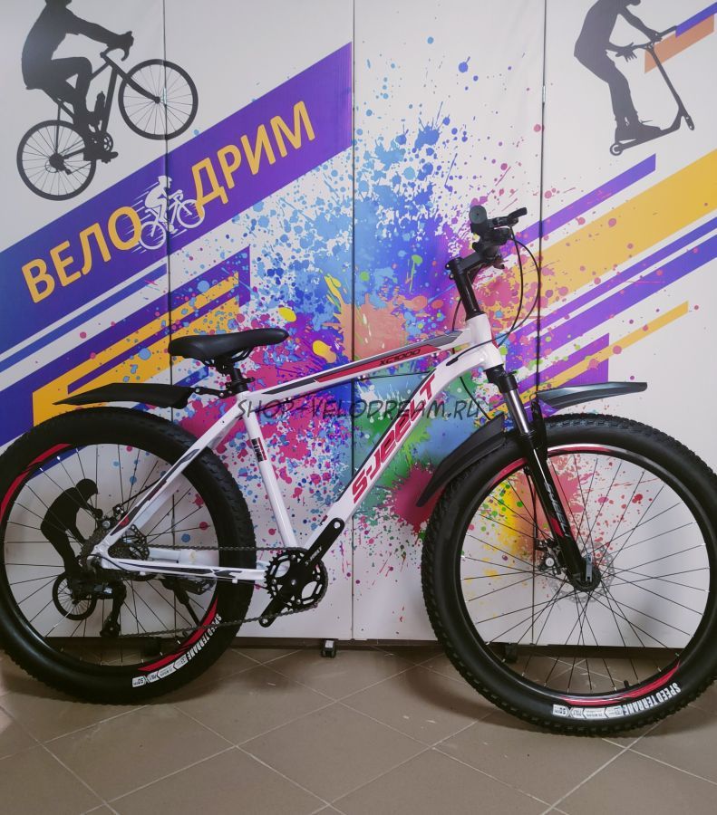 Велосипед S-jeelt 27,5" на 3.0" полуфэт на широких колёсах BL