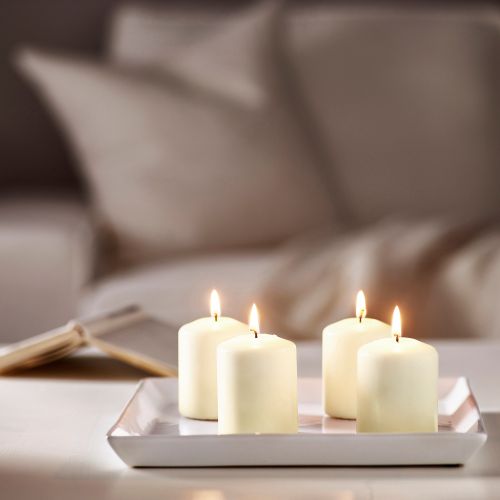 HEMSJO Неароматич свеча формовая 8 см (4 шт) HEMSJO Неароматич свеча формовая 8 см (4 шт)