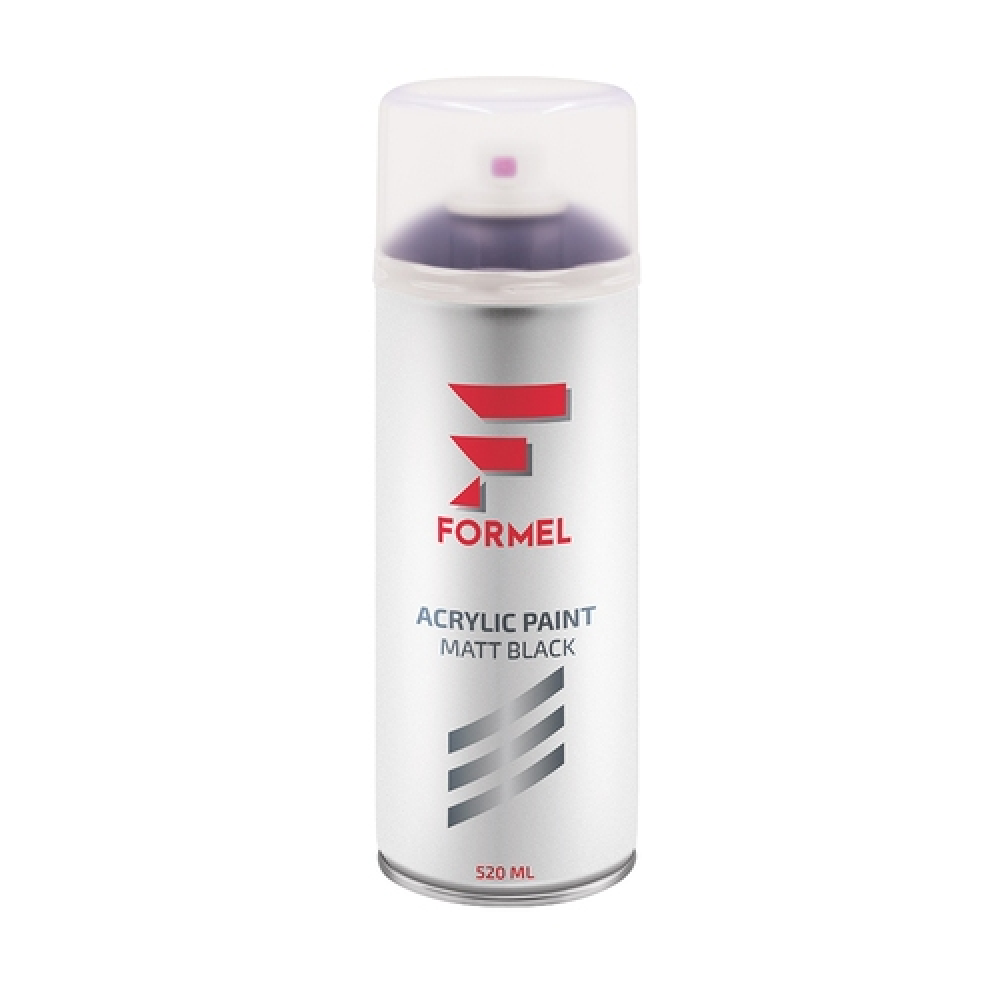 Formel Эмаль, цвет черный, матовая, объем 520мл.
