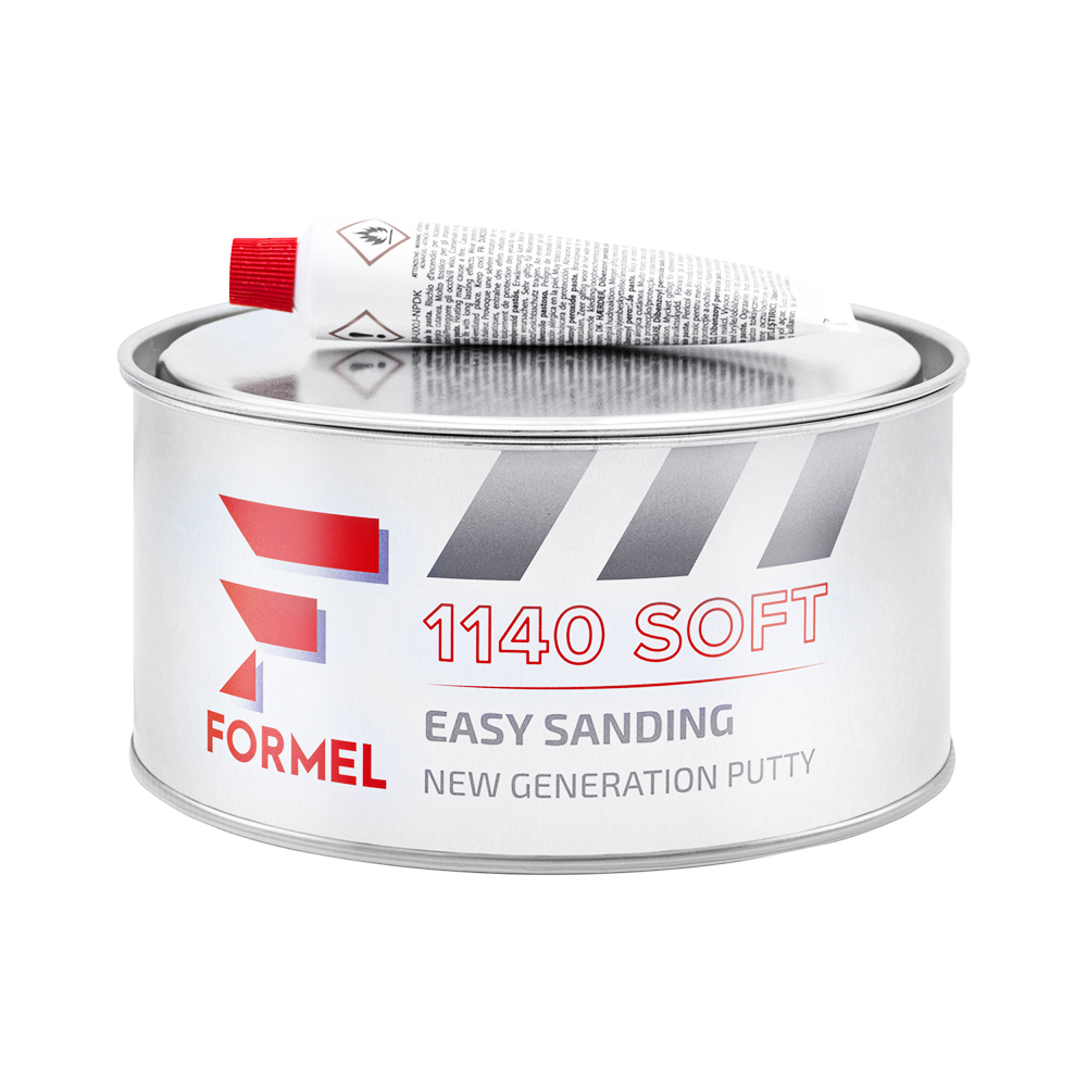 Formel 1140 Soft Полиэфирная наполняющая мультизернистая шпатлевка, 1,8кг.