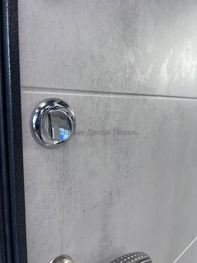 DELTA 100 Темно-серый букле графит, VDM-2, ПВХ Бетон известковый входная дверь