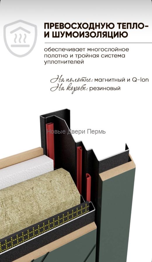 SUPER OMEGA PRO PP ПВХ Черная шагрень / ПВХ Бьянко входная дверь