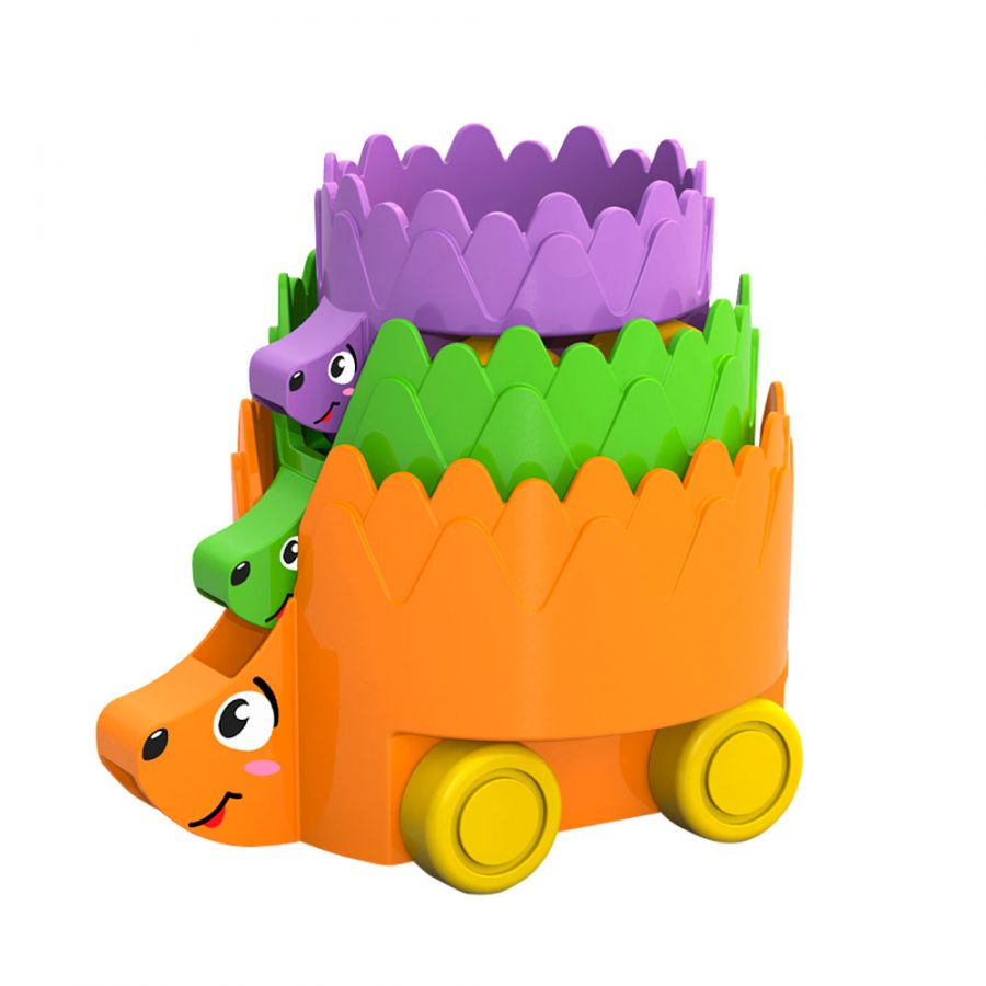 Набор игрушек на колёсах "Ёжики"