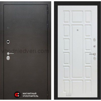 Входная дверь Лабиринт SILVER - 12 Белое дерево