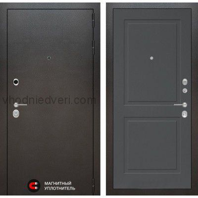 Входная дверь Лабиринт SILVER - 11 Графит софт