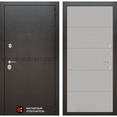 Входная дверь Лабиринт SILVER - 13 Грей софт