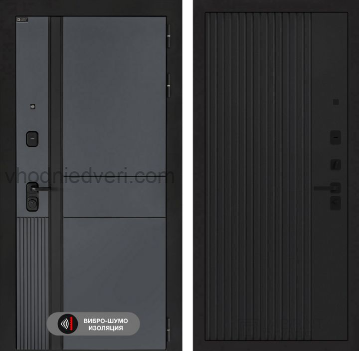 Входная дверь Лабиринт EVOLAB - 29 Черный кварц