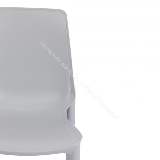 Стул GENIUS (mod 75) металл/пластик, серый/ножки хром