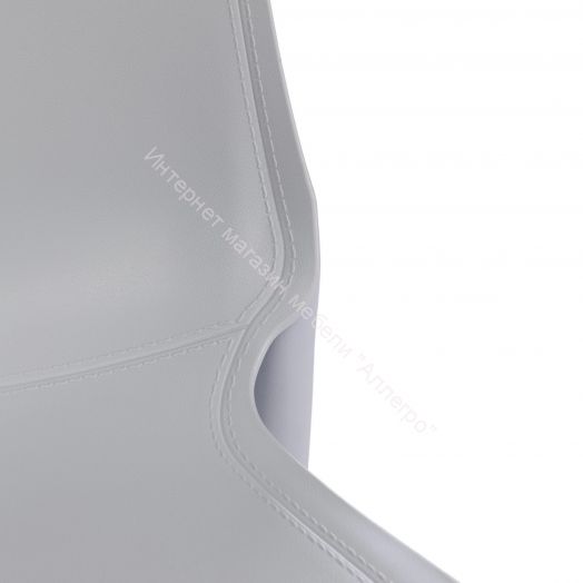 Стул GENIUS (mod 75) металл/пластик, серый/ножки хром