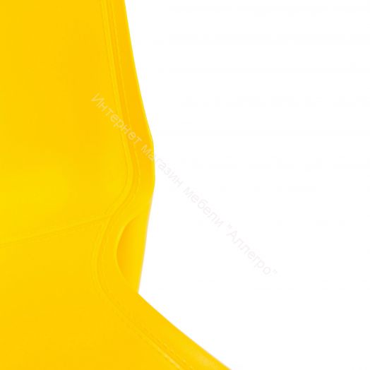 Стул GENIUS (mod 75) металл/пластик, желтый/ножки хром