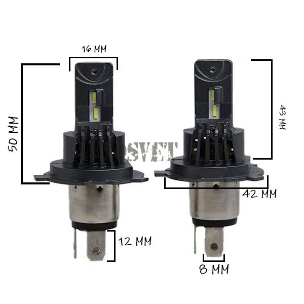 Автолампы светодиодные A51-H4 12-24V