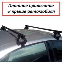 Багажник на крышу Kia K5 (2020-...), ЕД, стальные прямоугольные дуги