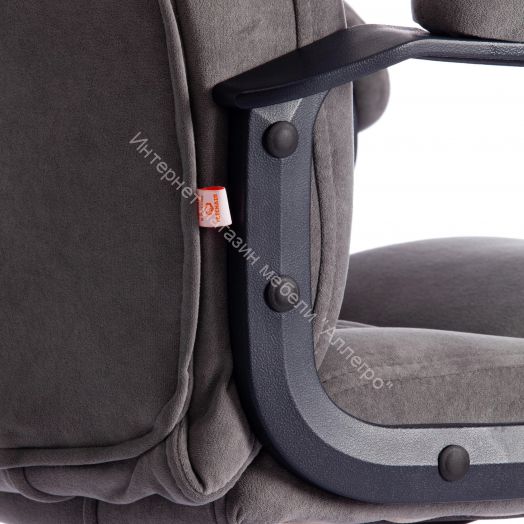 Кресло BERGAMO (хром) (22) флок, серый, 29
