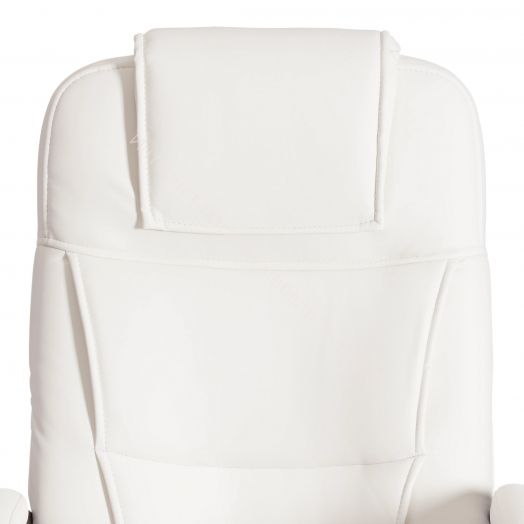 Кресло BERGAMO (хром) (22) кож/зам, белый, 36-01