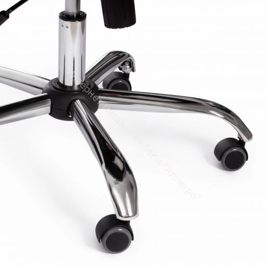 Кресло BERGAMO (хром) (22) кож/зам, белый, 36-01