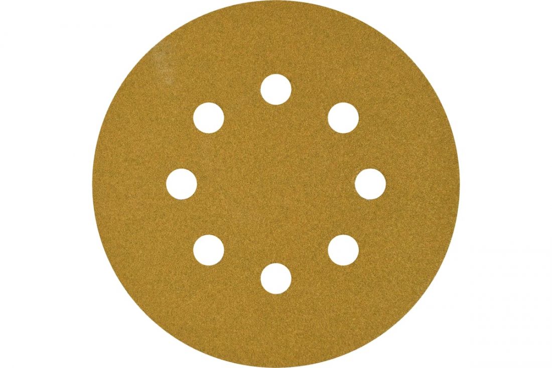 Abraform Шлифовальный круг на липучке  GOLD Classic 125мм; 8отв., P240, в упаковке 50шт.