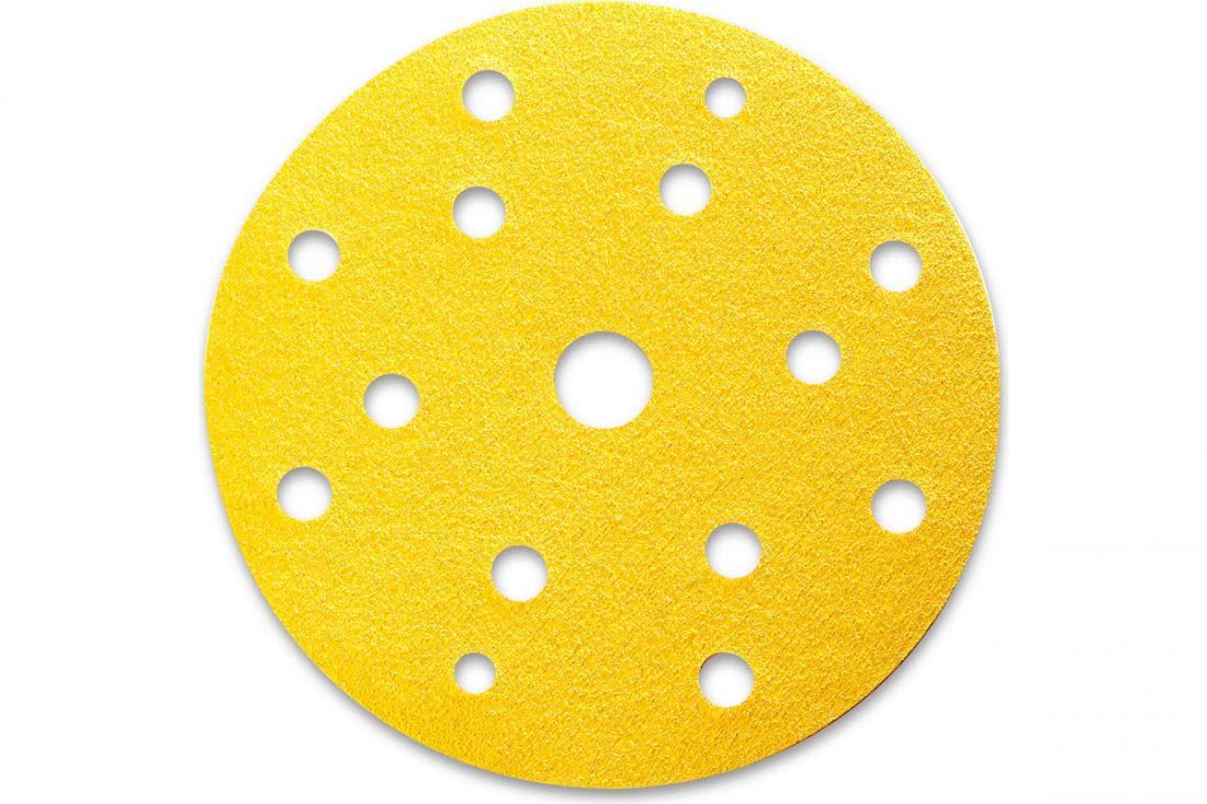 Abraform Шлифовальный круг на липучке  GOLD Classic 150мм; 15отв., P220, в упаковке 50шт.