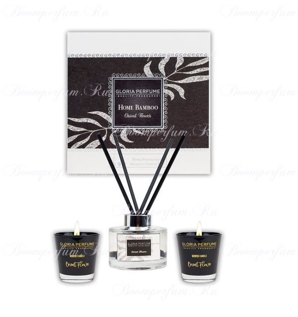 Orient Flower Home Fragrance & Aromatic Candle Duo