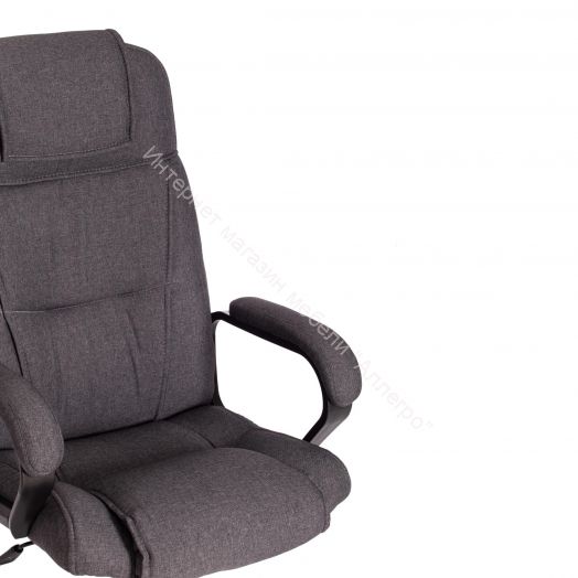 Кресло BERGAMO (хром) (22) ткань, темно-серый, F68