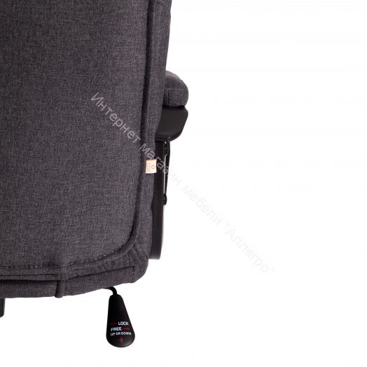 Кресло BERGAMO (хром) (22) ткань, темно-серый, F68