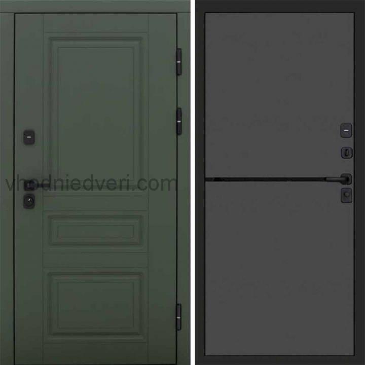 Входная дверь Termo-door Орегон Грин - Нео Графит