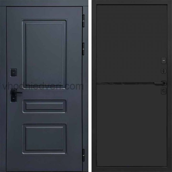Входная дверь Termo-door Орегон Графит - Нео Black