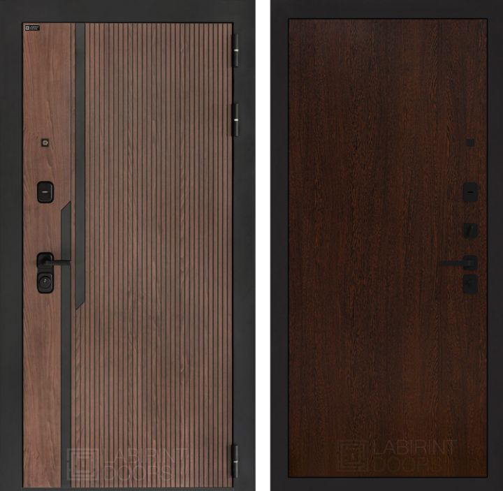 Входная дверь Лабиринт KARMINA 05 Итальянский орех