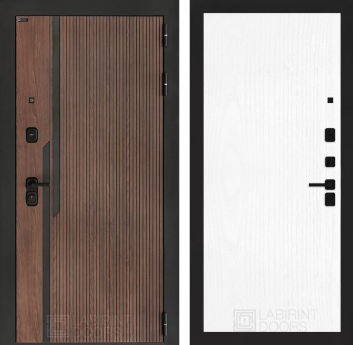 Входная дверь Лабиринт KARMINA 07 Белое дерево