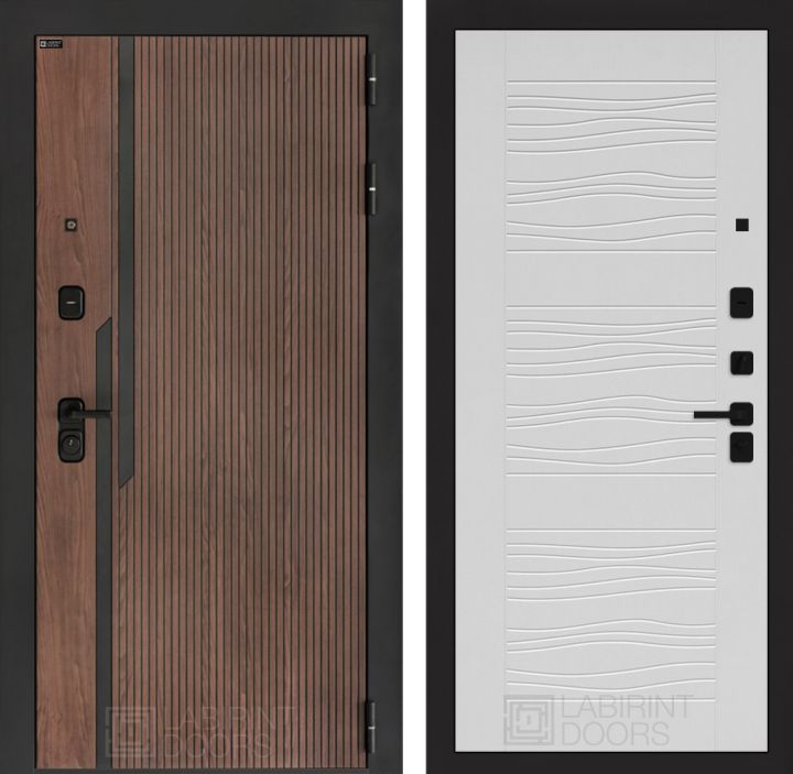 Входная дверь Лабиринт KARMINA 06 Белое дерево