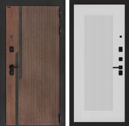 Входная дверь Лабиринт KARMINA 30 Белый софт рельеф