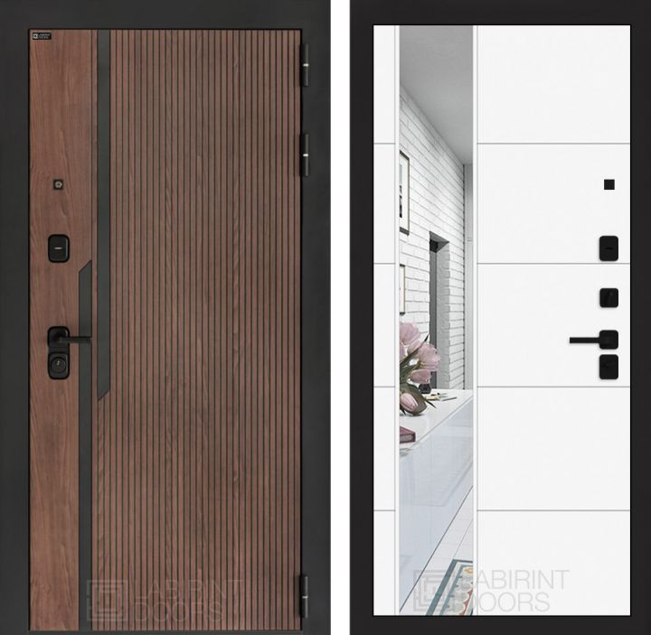 Входная дверь Лабиринт KARMINA 19 Белый софт