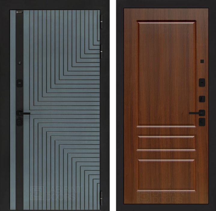 Входная дверь Лабиринт CREDOR 03 Орех бренди