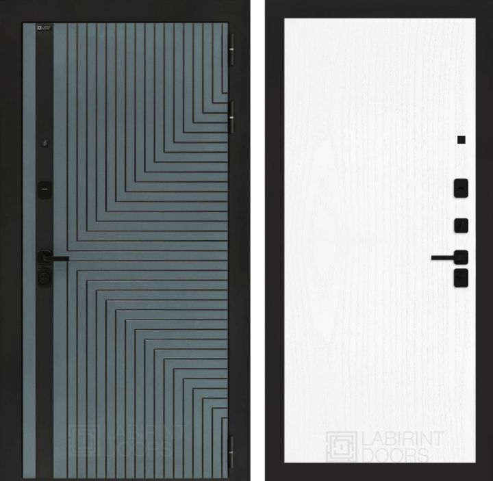 Входная дверь Лабиринт CREDOR 07 Белое дерево