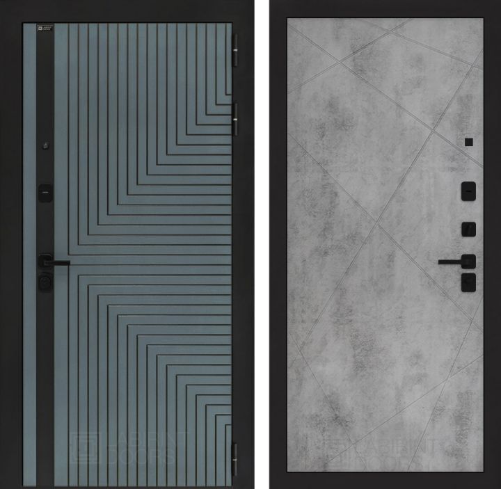 Входная дверь Лабиринт CREDOR 24 Бетон светлый