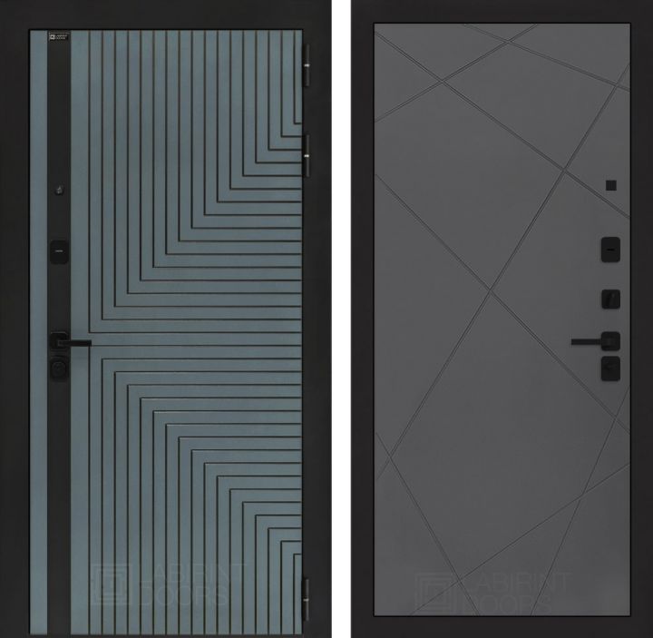 Входная дверь Лабиринт CREDOR 24 Графит софт
