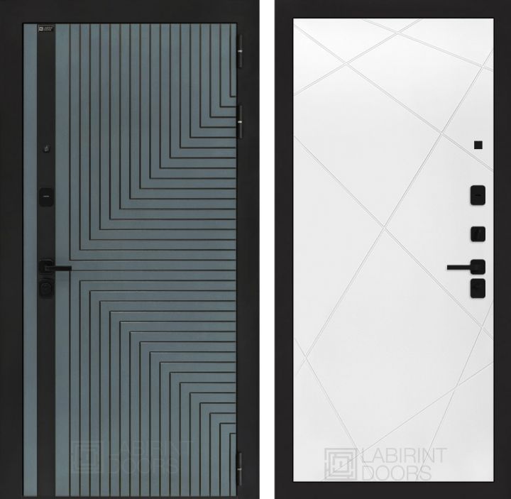 Входная дверь Лабиринт CREDOR 24 Белый софт