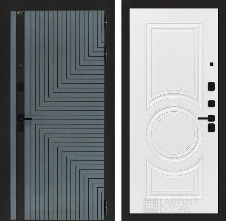 Входная дверь Лабиринт CREDOR 23 Белый софт