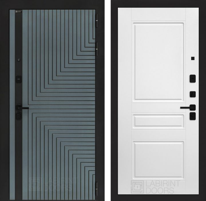 Входная дверь Лабиринт CREDOR 03 Белый софт