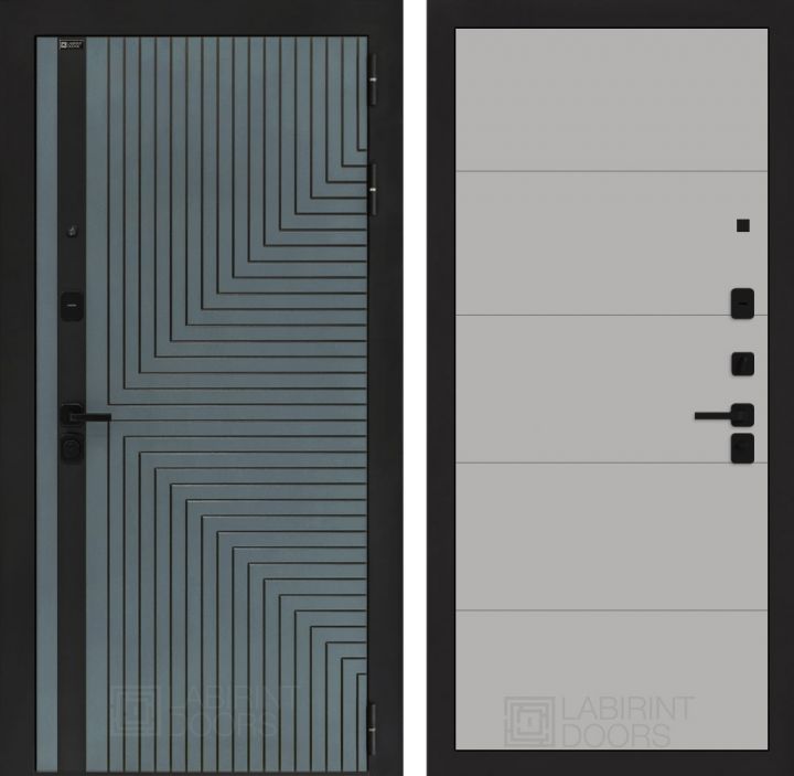 Входная дверь Лабиринт CREDOR 13 Грей софт