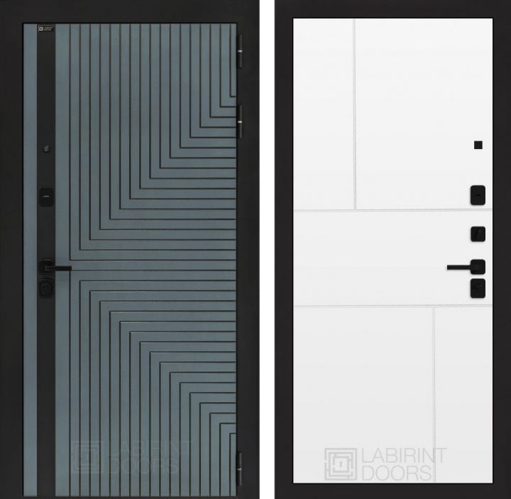 Входная дверь Лабиринт CREDOR 21 Белый софт