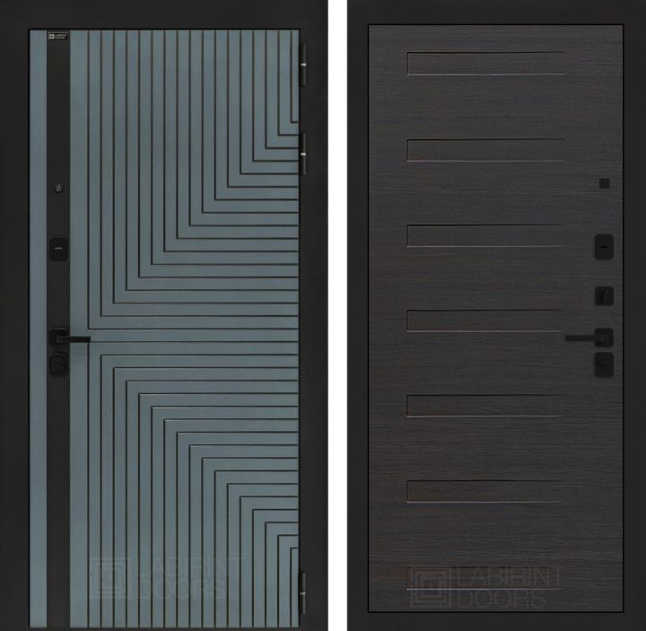 Входная дверь Лабиринт CREDOR 14 Эковенге горизонтальный