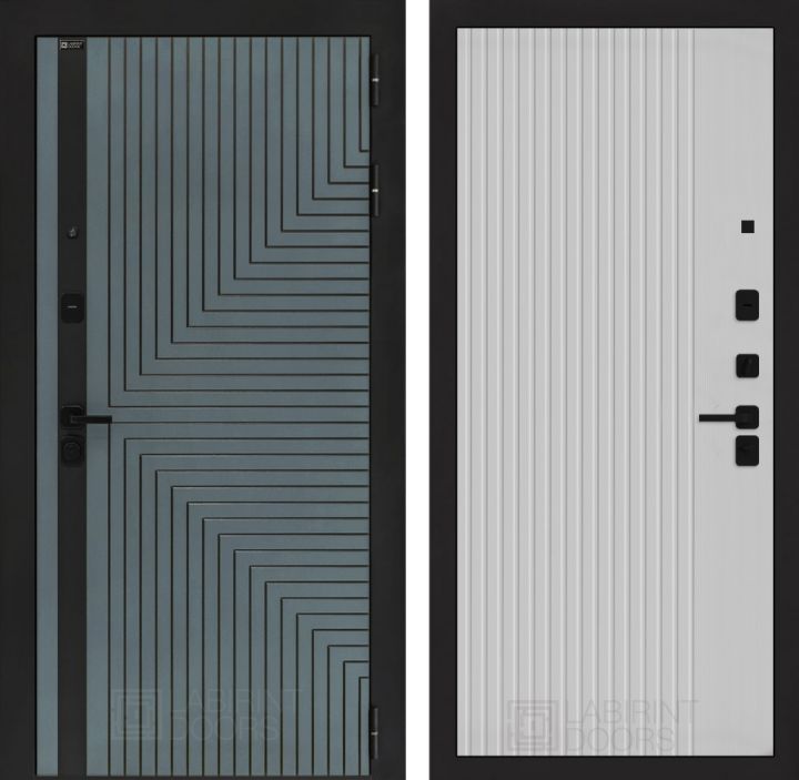 Входная дверь Лабиринт CREDOR 29 Белый софт рельеф