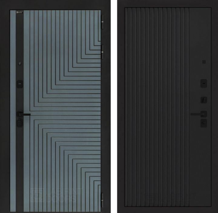 Входная дверь Лабиринт CREDOR 29 Черный кварц