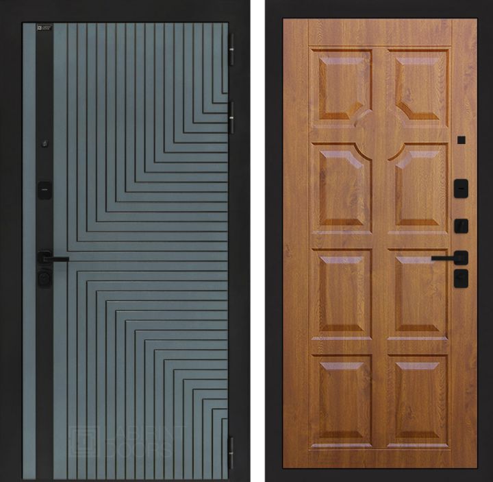 Входная дверь Лабиринт CREDOR 17 Винорит Золотой дуб