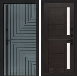 Входная дверь Лабиринт CREDOR 02 Венге , стекло белое