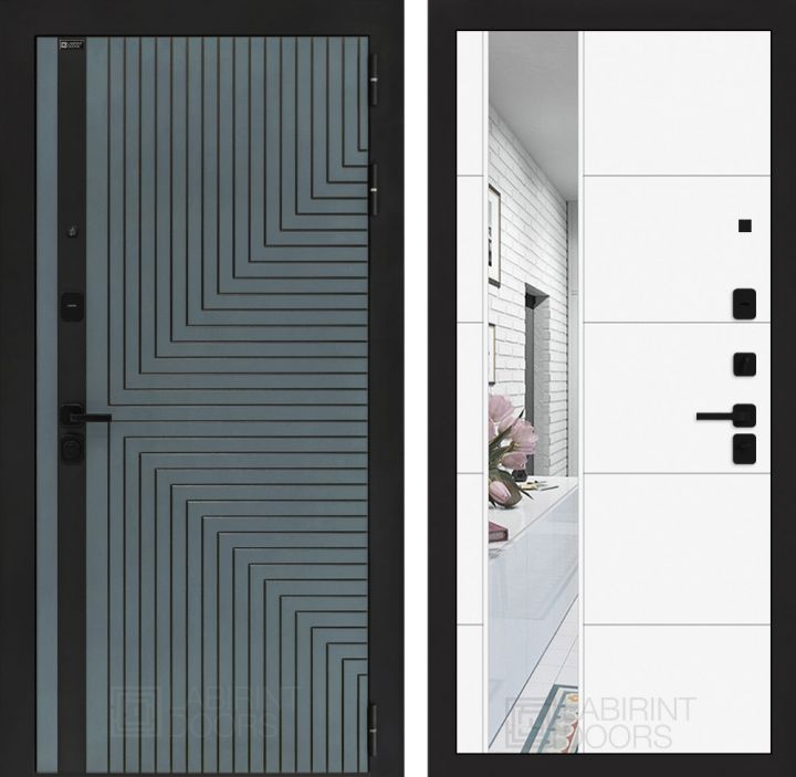 Входная дверь Лабиринт CREDOR 19 Белый софт