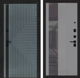 Входная дверь Лабиринт CREDOR 32 Серый софт рельеф