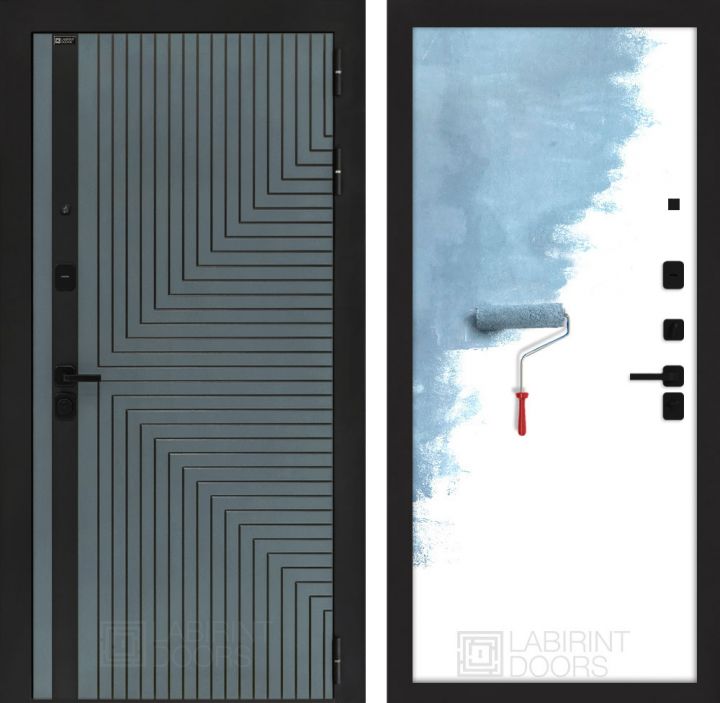 Входная дверь Лабиринт CREDOR 28 Грунт под покраску