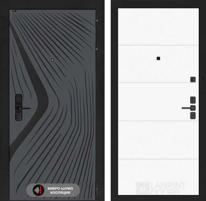 Дверь входная Лабиринт LEOLAB 13 Белый софт
